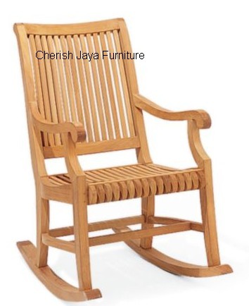 Name: Castle Rocking Chair  Size: H=102 x D=96 x W=65 cm Wood: Solid Teakwood